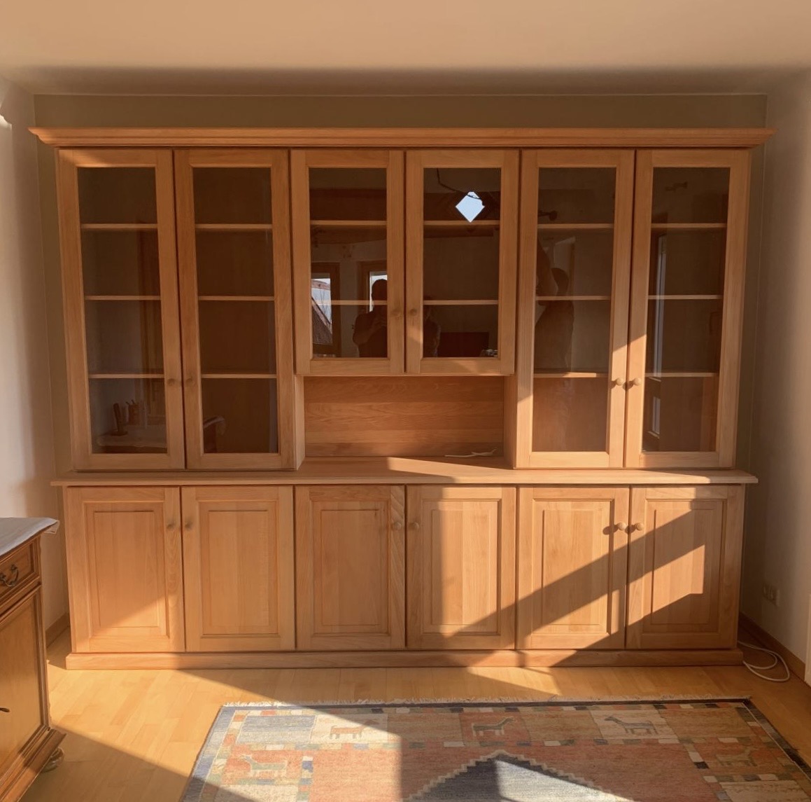 Wandschrank Buche Massiv